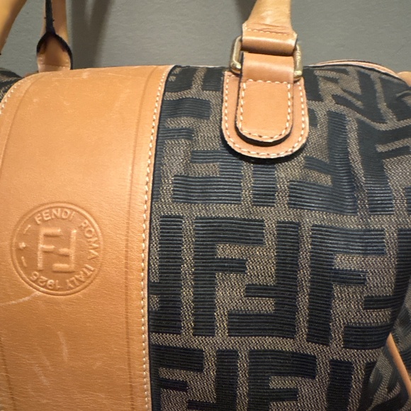 Fendi Black and Tan Tote Bag Authentic - Picture 6 of 16